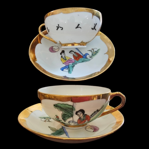 Vintage Gold Leaf China Set - Picture 8 of 11